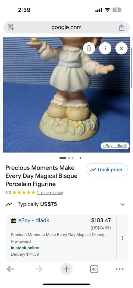 Disney Tinkerbell Precious Moments Figure - photo 2