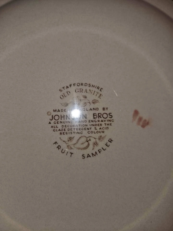Johnson Brothers "Fruit Sampler" Porcelain Dishes