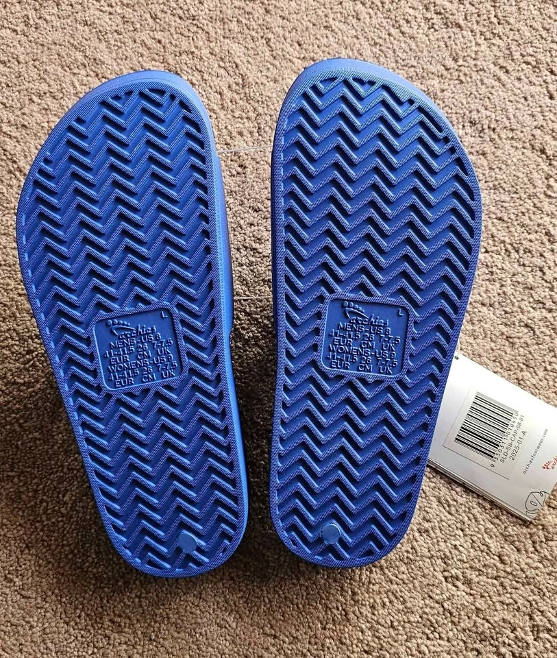 Archies Capris Blue Arch Support Slides Mens US 8 / Womens US 9 - photo 2