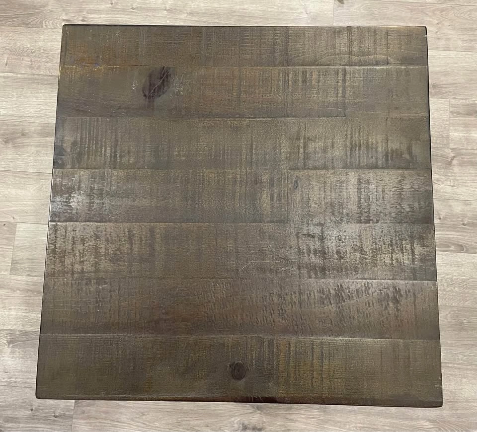 Minimal Table of Solid Wood Top - photo 3