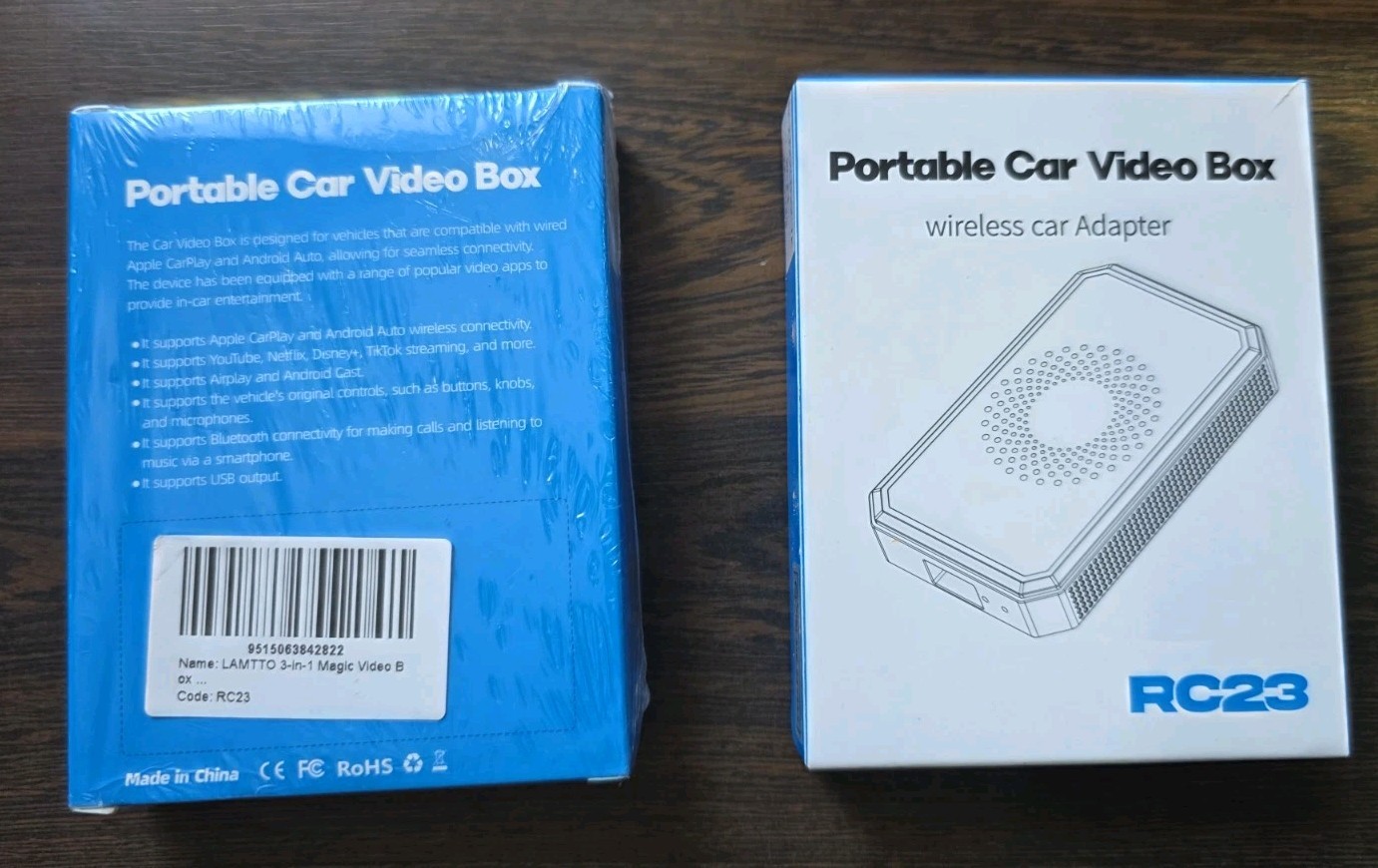 LAMTTO Portable Wireless Car Adapter RC23 Video Box