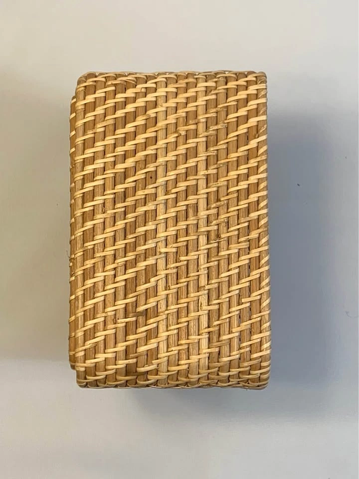 Woven Rattan rectangular basket made from natural rattan - photo 3
