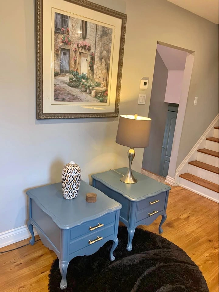 French Provincial Side Tables (2 large)