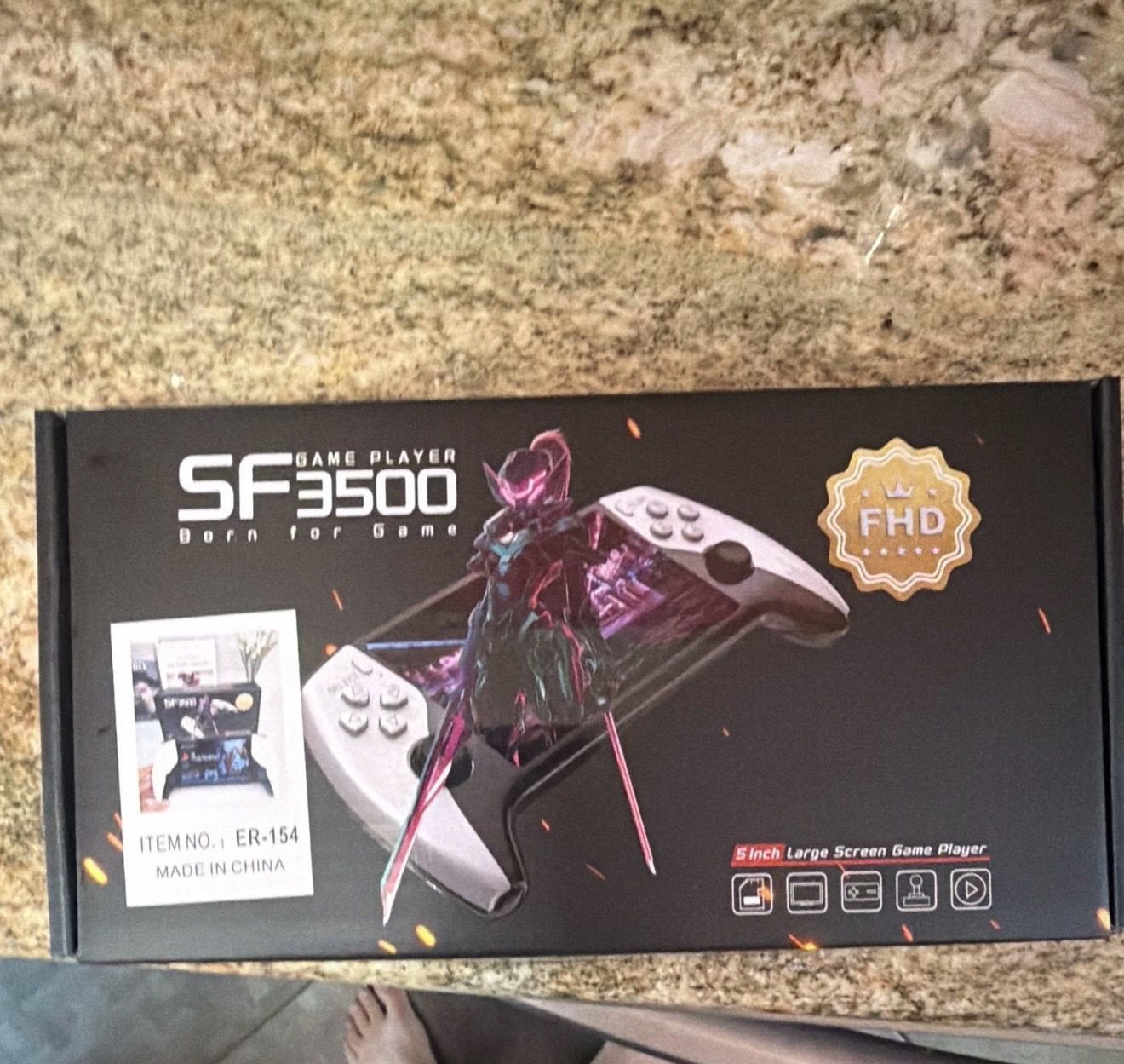 SF3500 Handheld Game Console, 5" IPS Screen, 20,000+ Games - photo 2