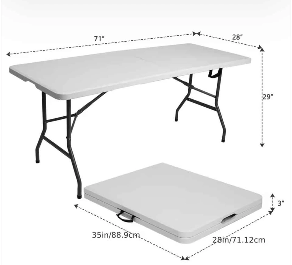 6 foot folding tables BRAND NEW IN BOX ONLY $44 - photo 3