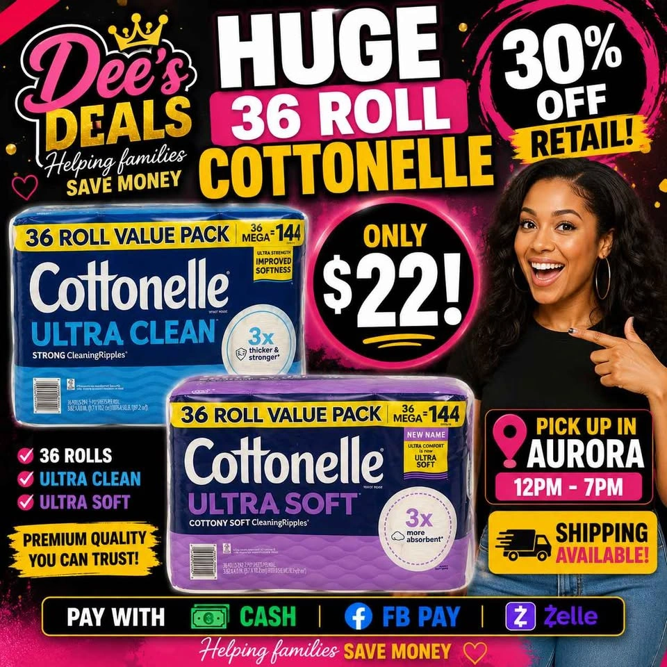 Huge 36 Roll COTTONELLE toilet paper pack for $22 - photo 3