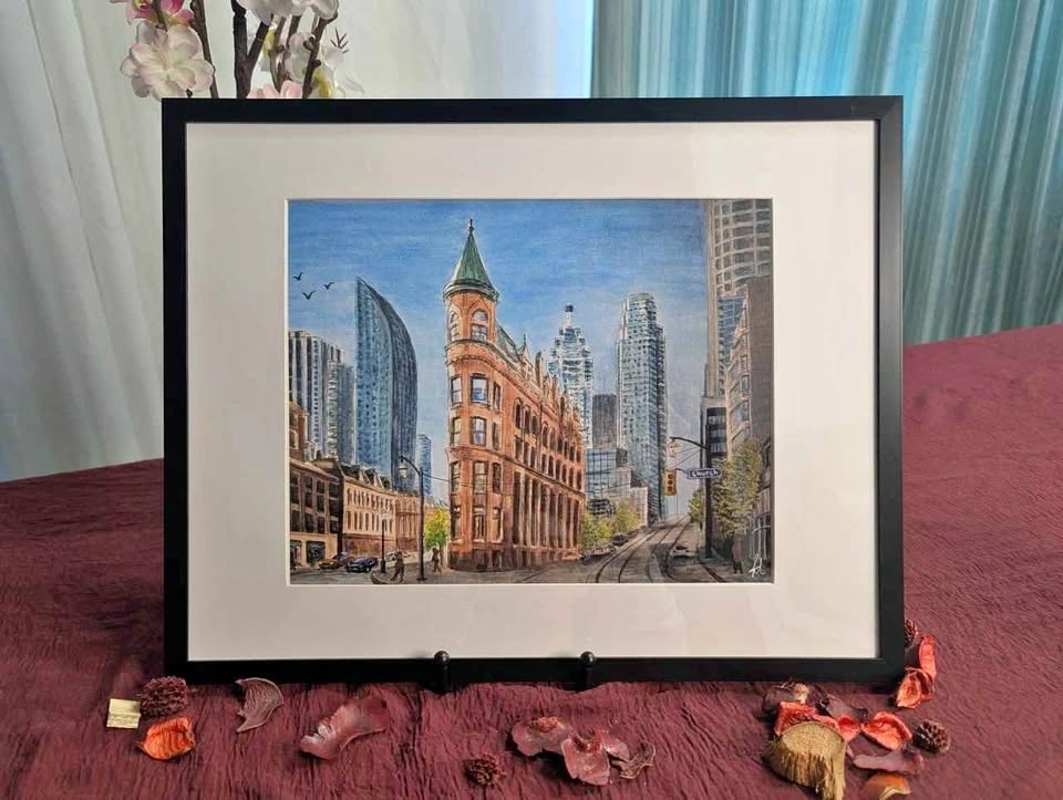 Watercolor Toronto Gooderham Building