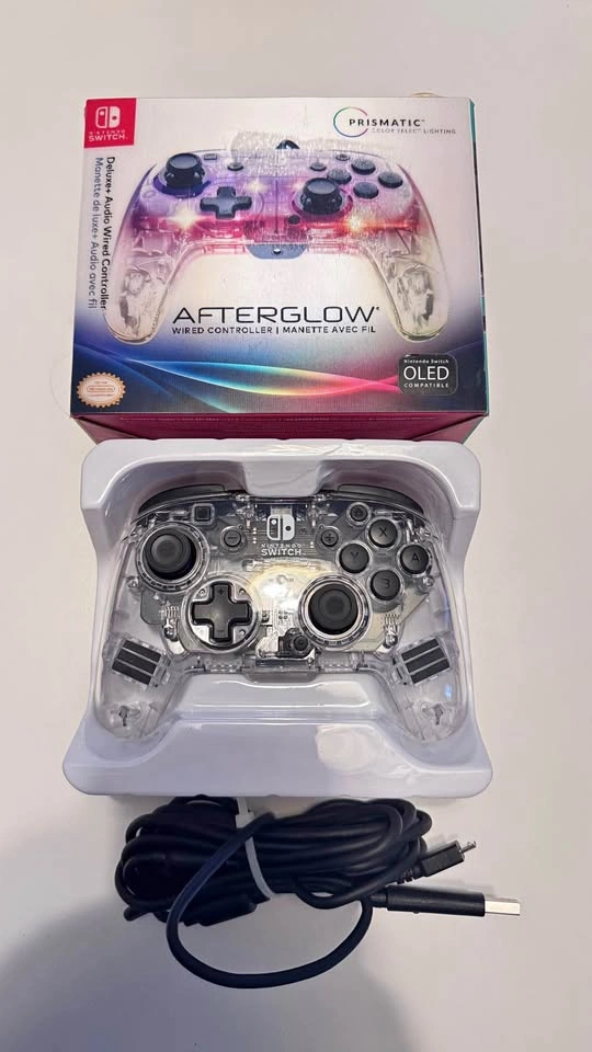 New - Afterglow Deluxe+ Audio Wired Controller for Nintendo Swit