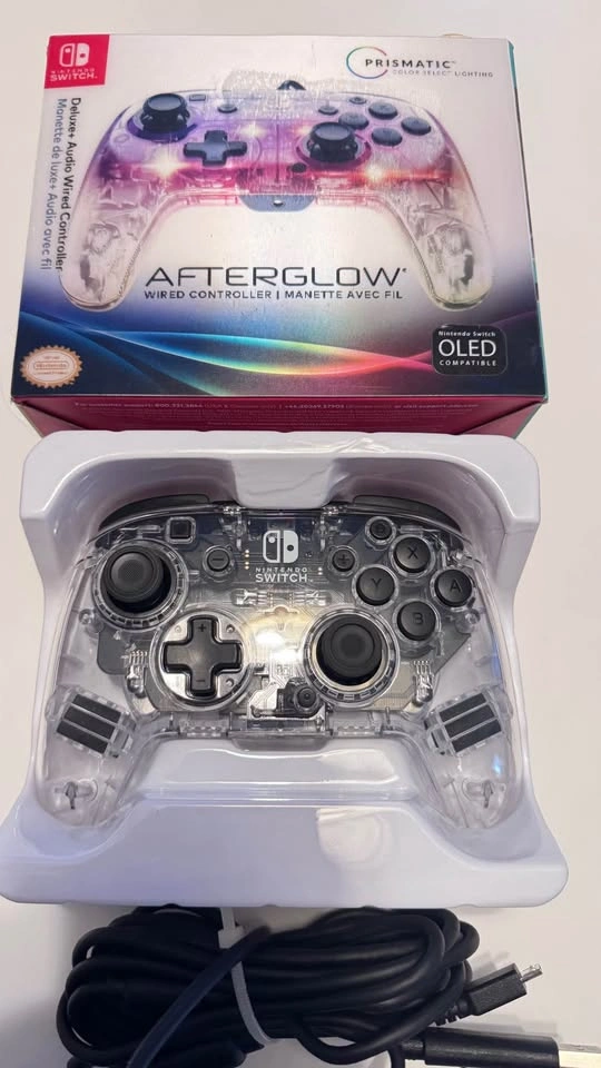 New - Afterglow Deluxe+ Audio Wired Controller for Nintendo Swit - photo 2