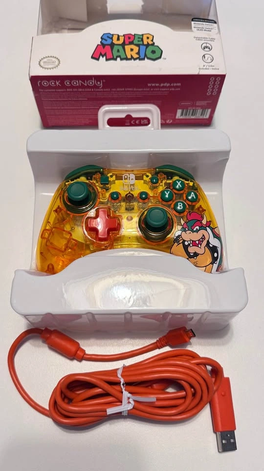 New - Rock Candy Wired Controller for Nintendo Switch Bowser Edi - photo 2