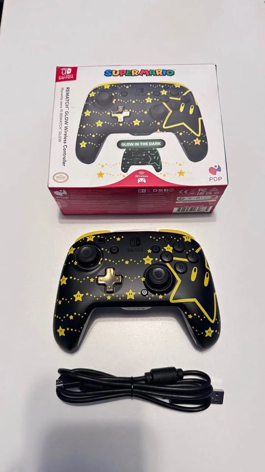 PDP REMATCH GLOW Wireless Controller Super Mario Nintendo Switch