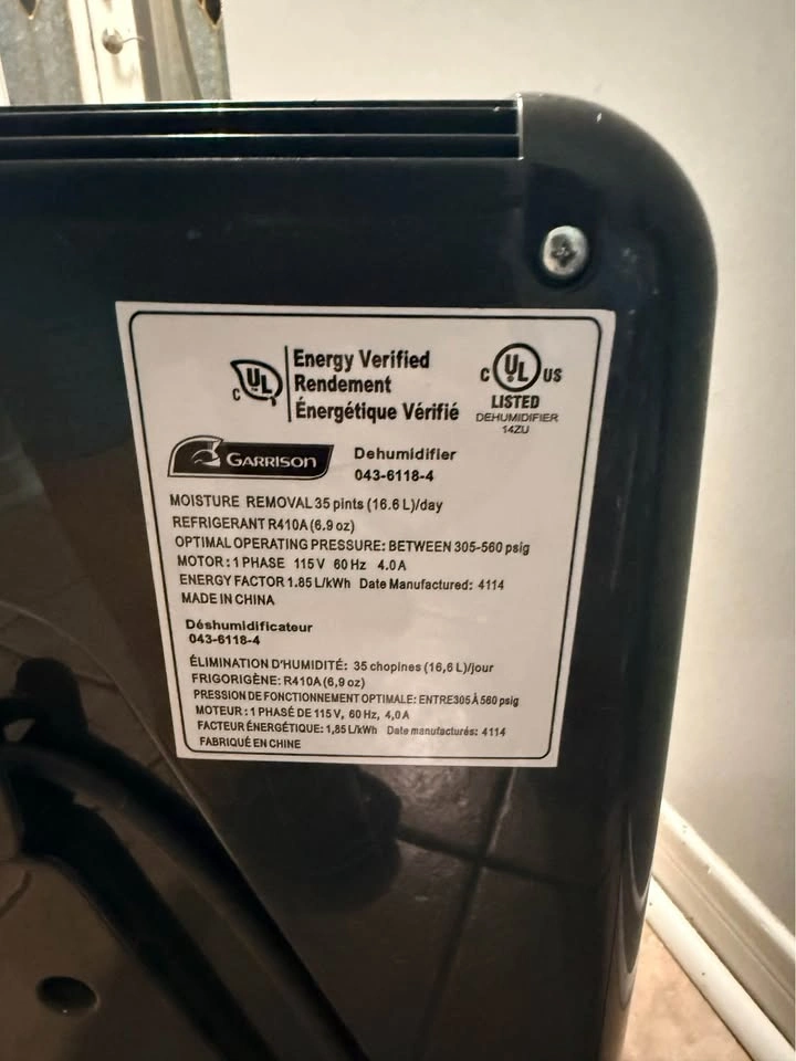 Garrison Dehumidifier - photo 3