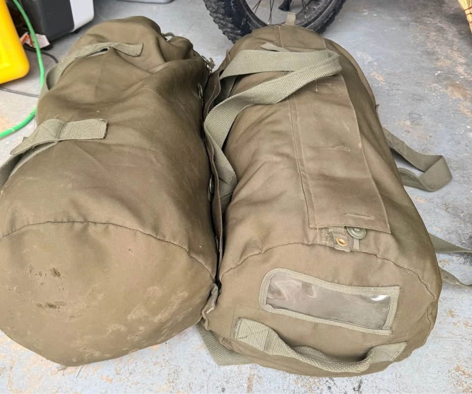 Military Style Canvas Duffel Bags (Heavy Duty) – Set of 2 - photo 2