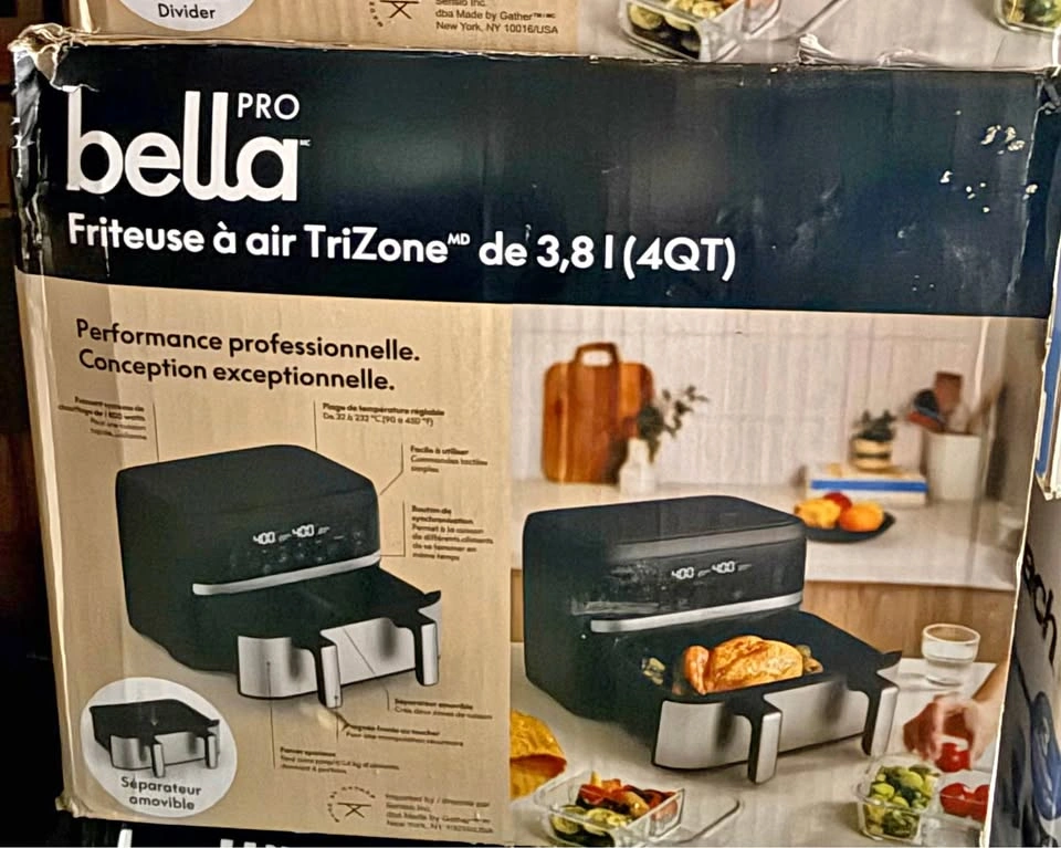Bella Pro 4-qt. TriZone Touchscreen Air Fryer