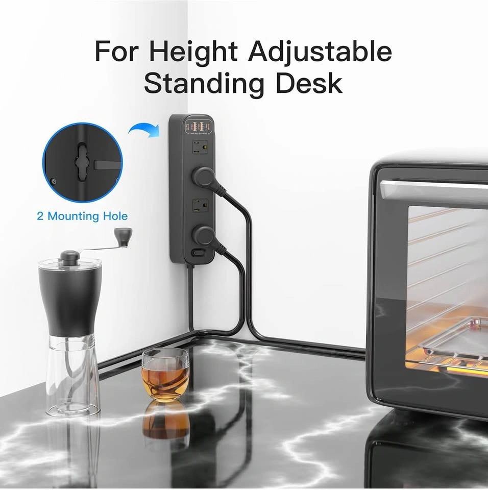 USB Charging Station with Clamp, Desktop Power Strip - photo 5