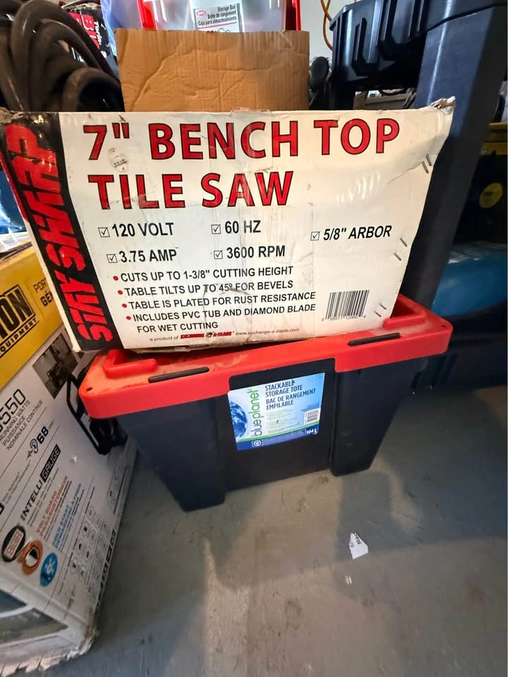 Shark 7” Wet Tile Saw – Bench Top Tile Cutter - photo 2