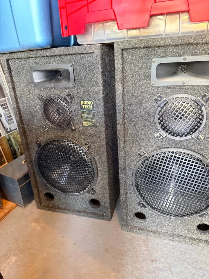 Vintage 12” Audio Tech Floor Speakers – Pair - photo 2
