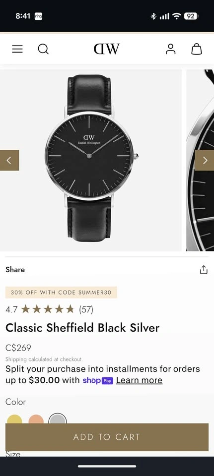 DANIEL WELLINGTON DW WATCH | FOR SALE - photo 2