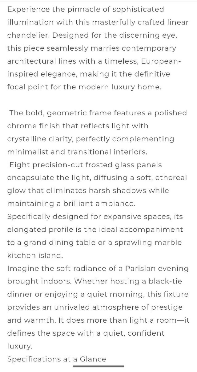 Decoristra Paris L'Éclat de Modernité chromed metal chandelier - photo 2