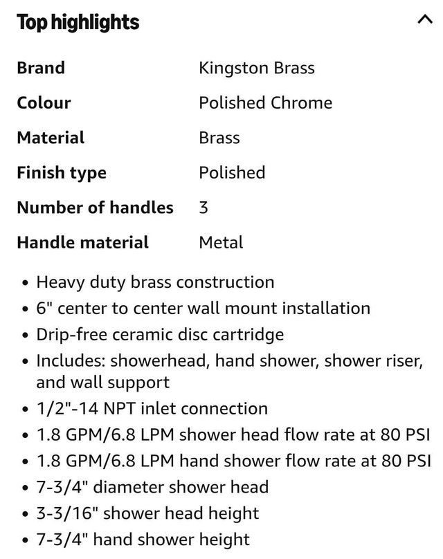 Kingston Brass Kingston Wall Mount Rain Drop Shower System - photo 4