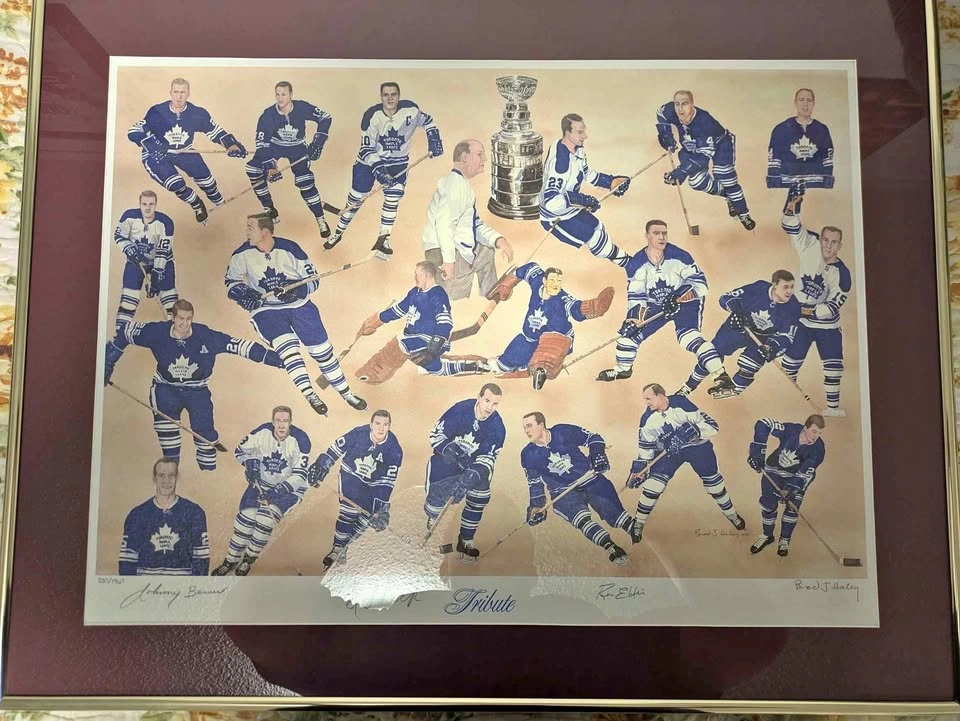 Toronto Maple Leafs Autographed Painting