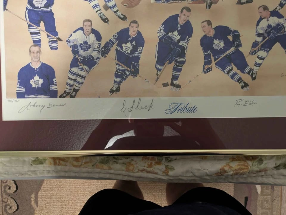 Toronto Maple Leafs Autographed Painting - photo 2