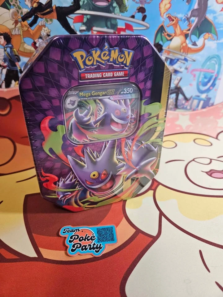 NIB Sealed Moonlit Tin Mega Clefable & Mega Gengar Bundle - photo 2