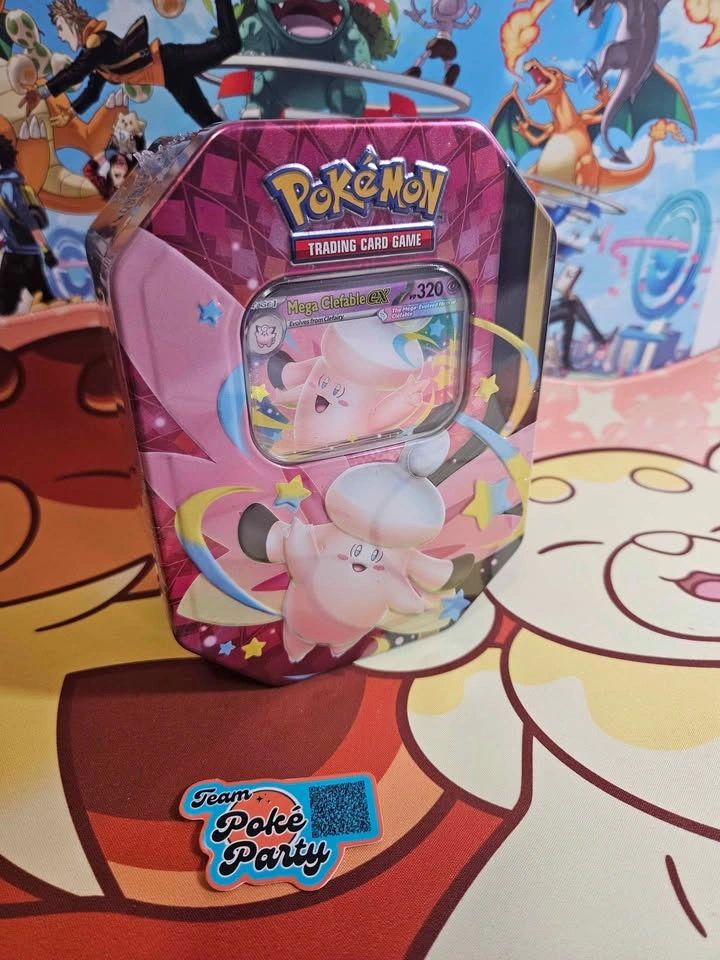 NIB Sealed Moonlit Tin Mega Clefable & Mega Gengar Bundle - photo 4