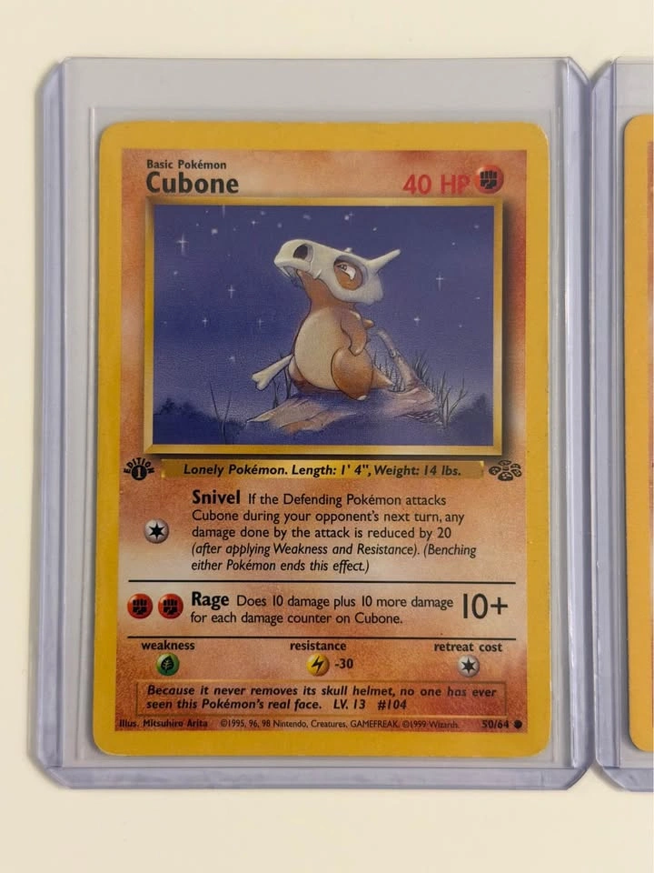 Pokemon Jungle 1st Edition - Cubone & Marowak! - photo 2