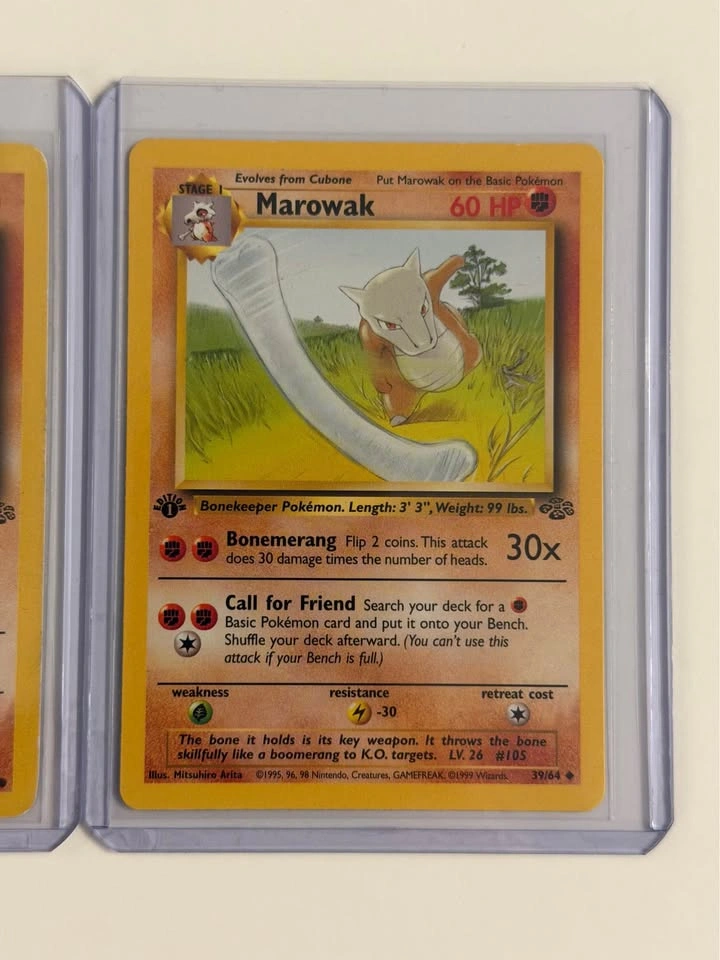 Pokemon Jungle 1st Edition - Cubone & Marowak! - photo 3