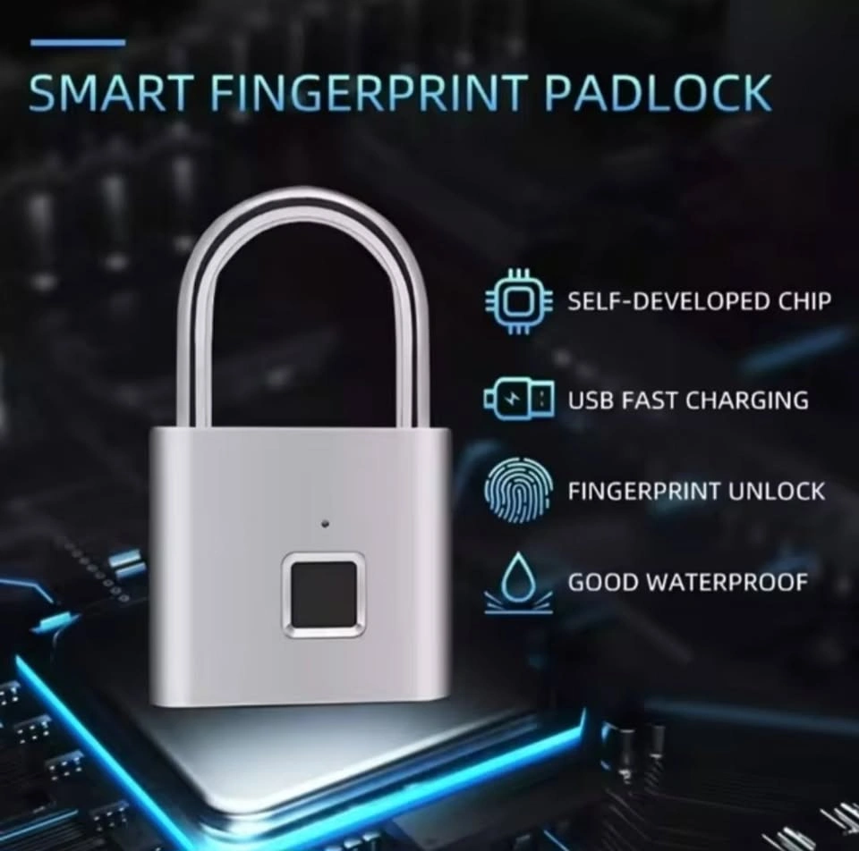 Smart Fingerprint Padlock Waterproof Rechargeable - photo 4