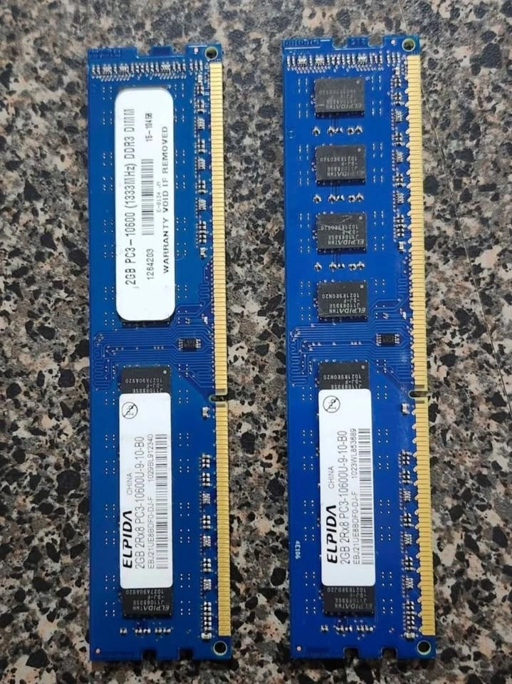 2GB PC3-DDR3 DIMM RAM - ELPIDA-10600U - photo 2