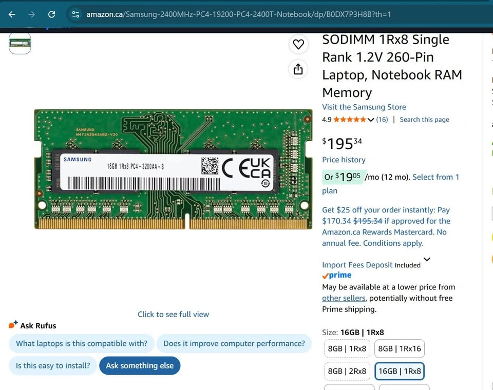Samsung 16GB DDR4 PC4-2400 MHz Laptop Ram ** Brand New ** - photo 3