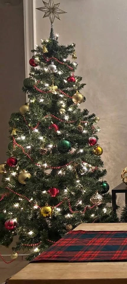 Christmas tree and ornaments