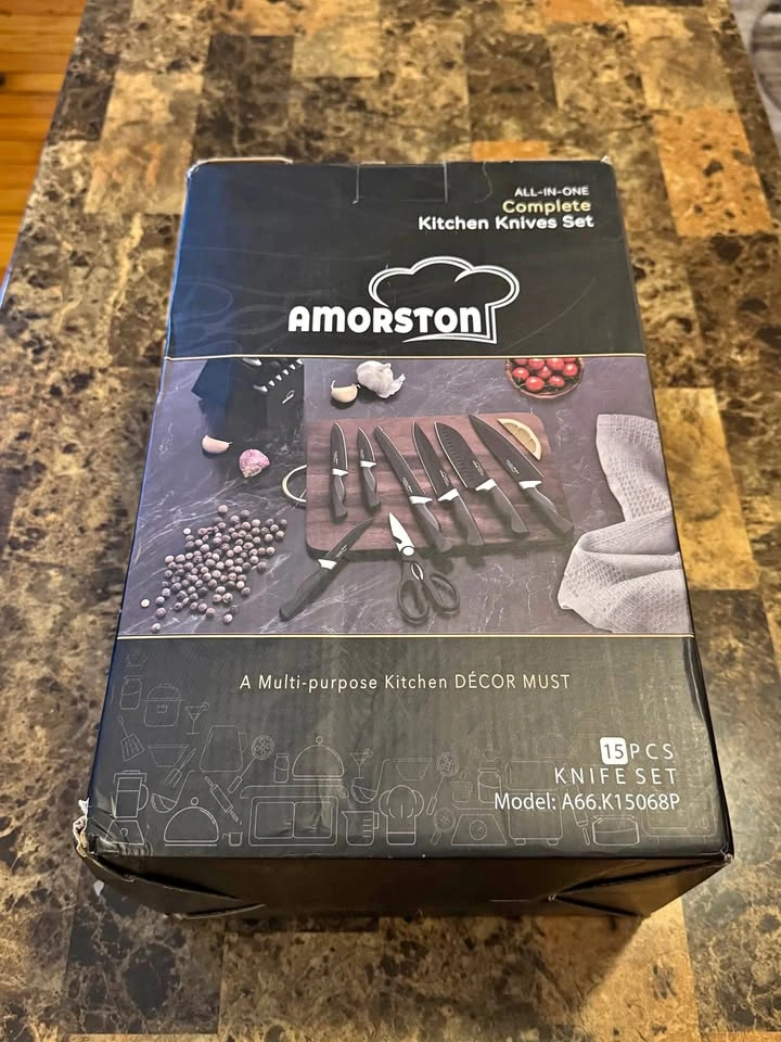Amorston 15 Pieces Knife Sets