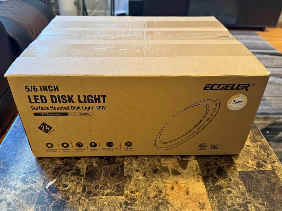 5/6inch LED Disc Lights 24 Pack