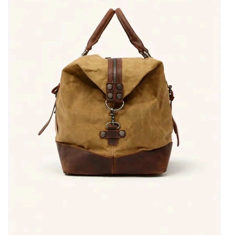 Canvas Travel/Gym Duffle Bag with Leather straps Brand New - photo 3