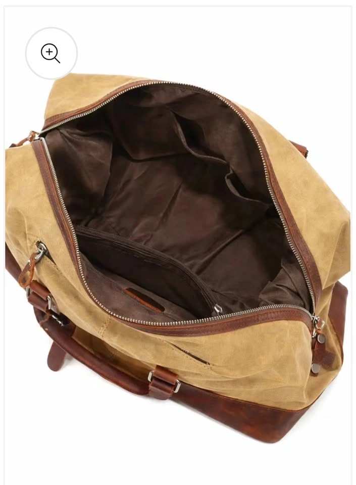 Canvas Travel/Gym Duffle Bag with Leather straps Brand New - photo 5