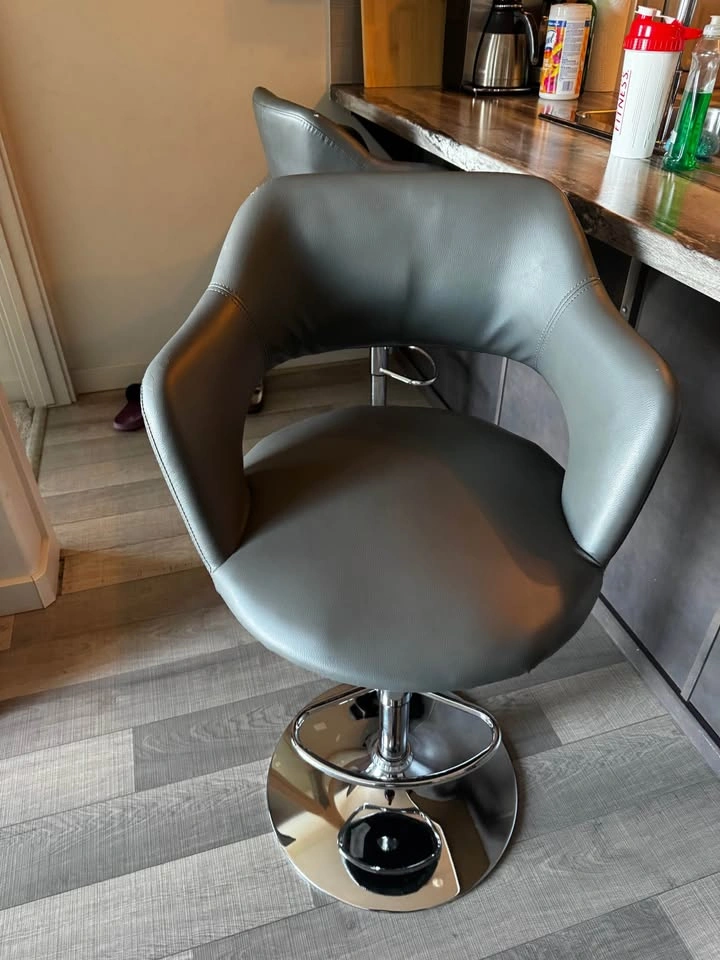Grey swivel bar stool - photo 5
