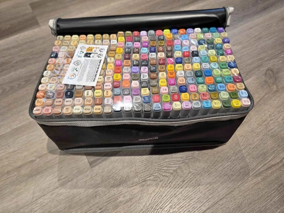 Alcohol Markers Set – Dual Tip Art Markers with Case