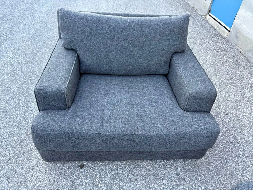 Grey Large Single Seater Chair - Delivery Available