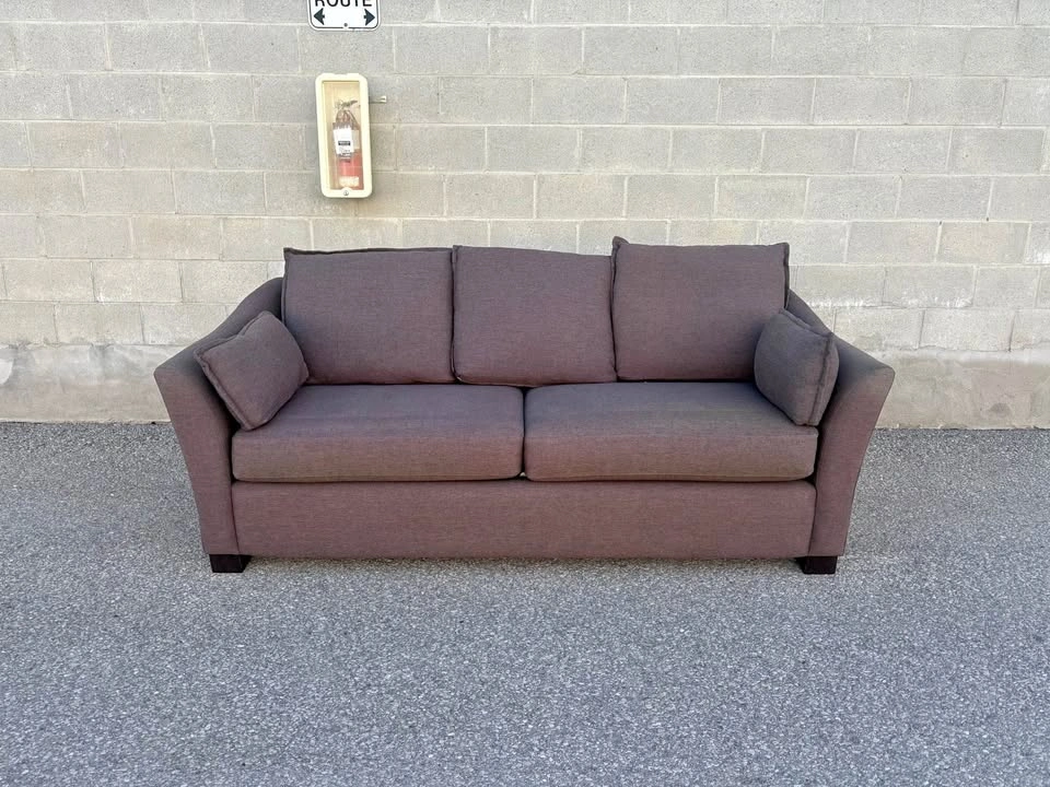 Grey 2 Seater Love Seat Sofa - Free Delivery