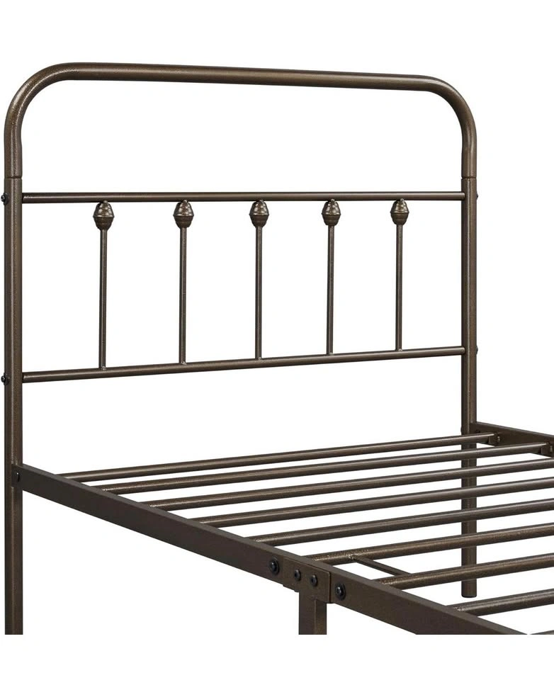 Twin Bronze Wrought Iron Bed Frame - photo 2