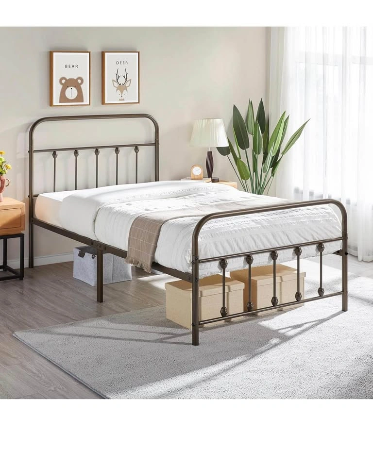 Twin Bronze Wrought Iron Bed Frame - photo 3