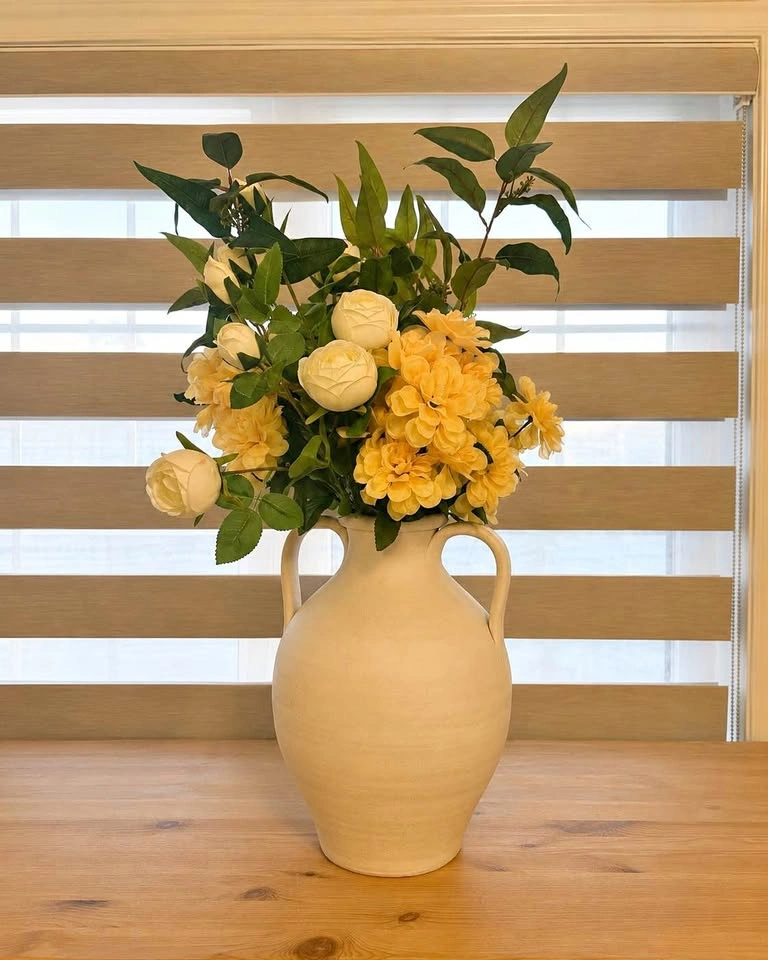 Large Vase with Flowers