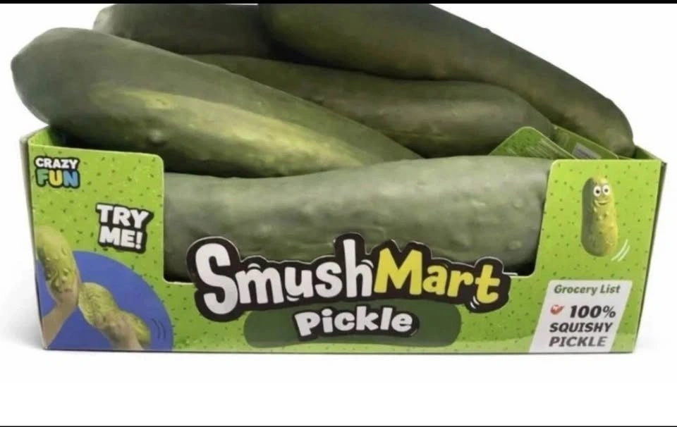 Crazy Fun SmushMart Pickle Jumbo Squishy Sensory Toy