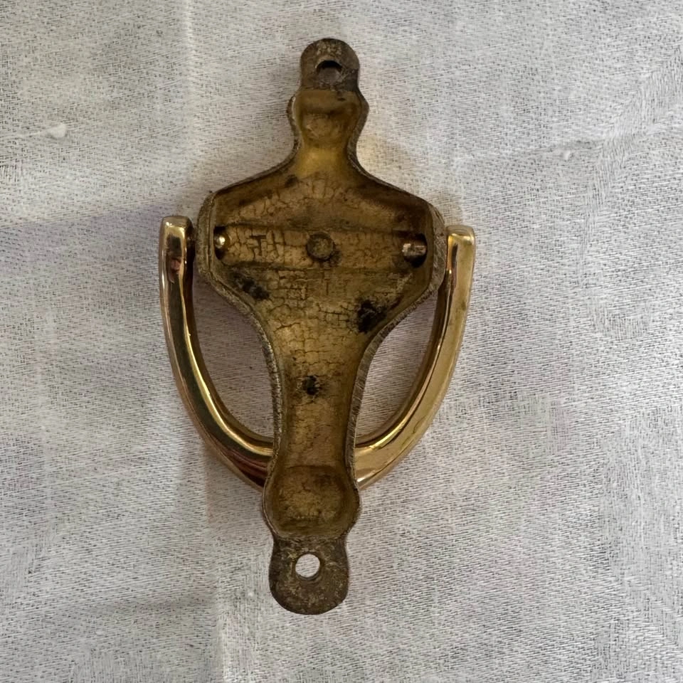 Vintage brass door knocker - photo 2