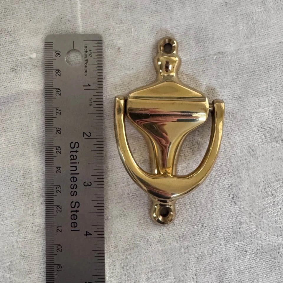 Vintage brass door knocker - photo 3