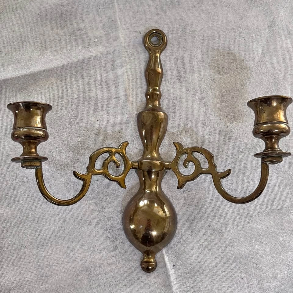 Vintage Brass wall candle sconce