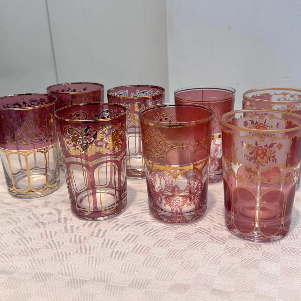 Vintage Turkish tea glasses